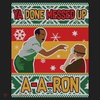 Ya Done Messed Up A-A-Ron Ugly Christmas Golf Towel thumb 3
