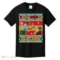 Ya Done Messed Up A-A-Ron Ugly Christmas Kids T-Shirt thumb 0