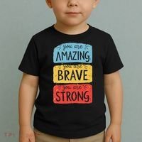 You Are Amazing Brave Strong Toddler T-Shirt thumb 2