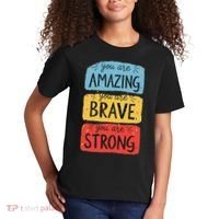 You Are Amazing Brave Strong Kids T-Shirt thumb 2
