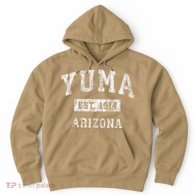 Yuma Arizona Az Vintage Established Hoodie
