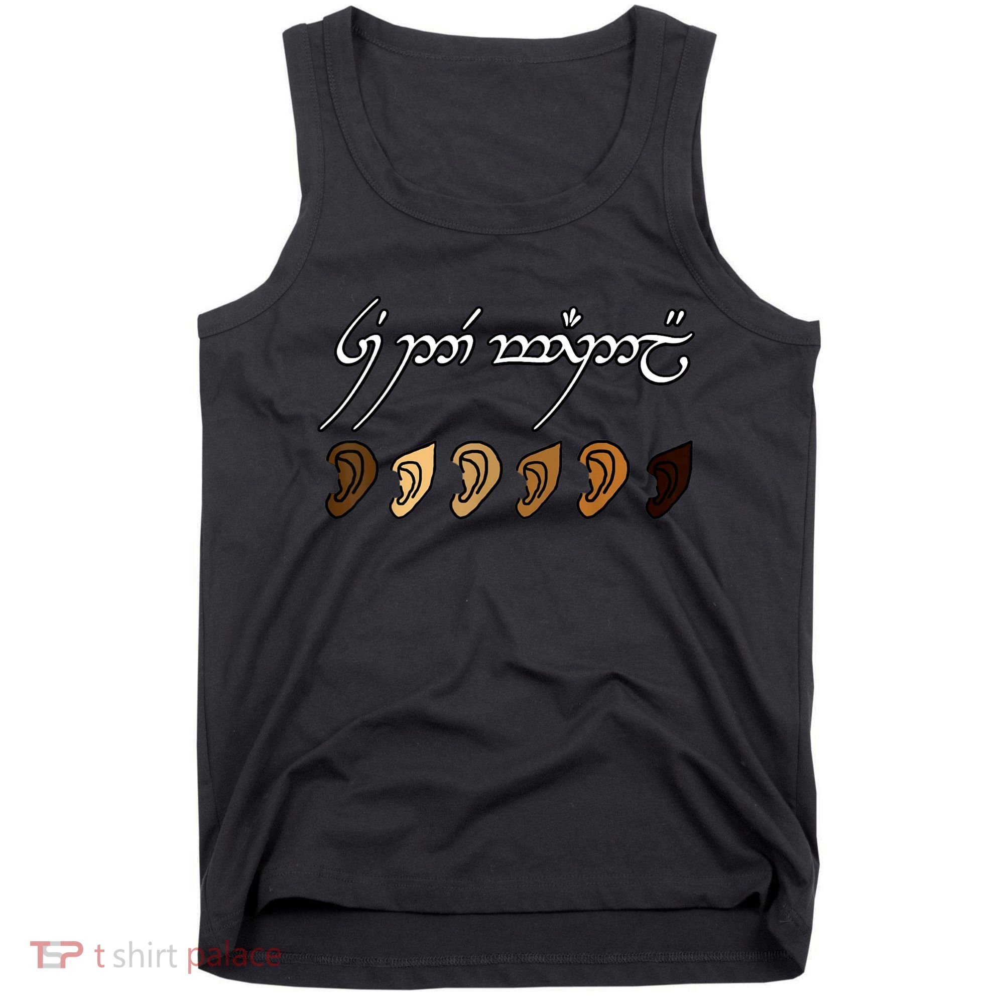 You All Are Welcome Here Elvish Elijah Funny Memes Wood Tank Top