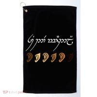 You All Are Welcome Here Elvish Elijah Funny Memes Wood Golf Towel thumb 0