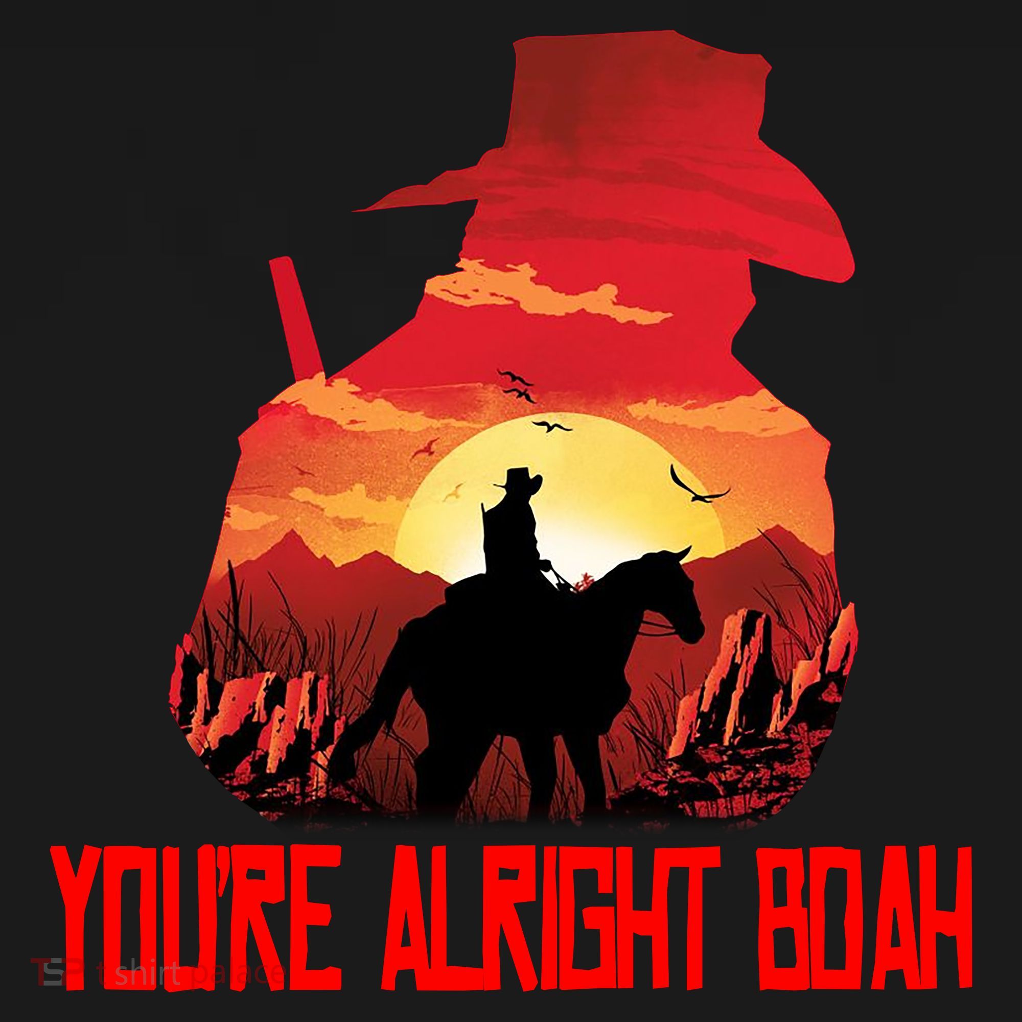 You’Re Alright Boah Rdr2 Style Gaming Women's Tank Top