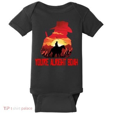 You’Re Alright Boah Rdr2 Style Gaming Baby Bodysuit