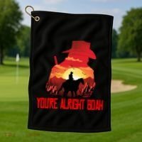 You’Re Alright Boah Rdr2 Style Gaming Golf Towel thumb 1