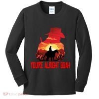 You’Re Alright Boah Rdr2 Style Gaming Kids Long Sleeve Shirt thumb 0