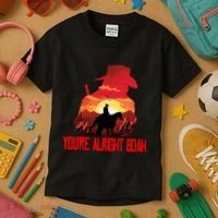 You’Re Alright Boah Rdr2 Style Gaming Kids T-Shirt thumb 3