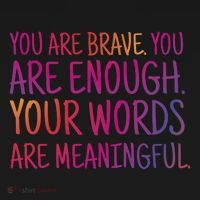 You Are Brave You Are Enough Inspirational Quote Toddler Hoodie thumb 2