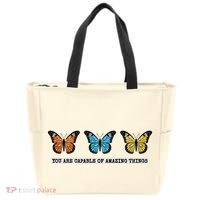 You Are Capable Of Amazing Things Monarch Butterfly Tote Bag thumb 0