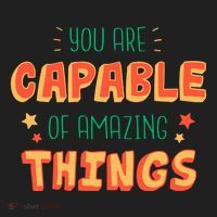 You Are Capable Of Amazing Things Inspirational Quote Beanie thumb 2