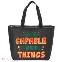 You Are Capable Of Amazing Things Inspirational Quote Tote Bag thumb 0