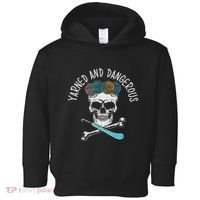 Yarned And Dangerous Crochet Crocheting Yarn Collector Toddler Hoodie thumb 0