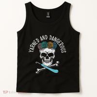 Yarned And Dangerous Crochet Crocheting Yarn Collector Tank Top thumb 2