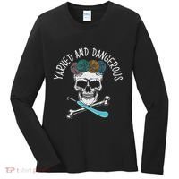 Yarned And Dangerous Crochet Crocheting Yarn Collector Women's Long Sleeve Shirt thumb 0