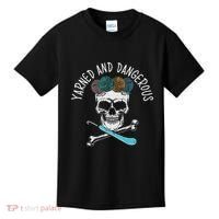 Yarned And Dangerous Crochet Crocheting Yarn Collector Kids T-Shirt thumb 0