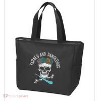 Yarned And Dangerous Crochet Crocheting Yarn Collector Tote Bag thumb 3