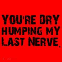You Are Dry Humping My Last Nerve Quote Santa Hat thumb 1