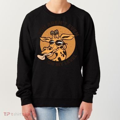 You Aren't Even On My Level Funny Women's Sweatshirt