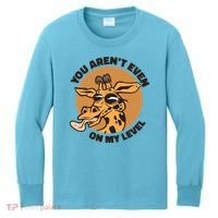 You Aren't Even On My Level Funny Kids Long Sleeve Shirt thumb 0