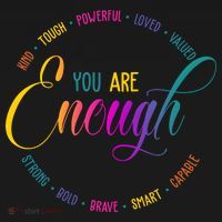 You Are Enough Kindness Quote Doggie Tank thumb 4