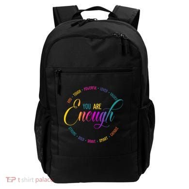 You Are Enough Kindness Quote Backpack