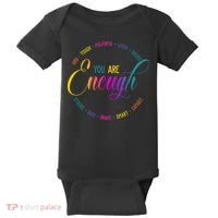 You Are Enough Kindness Quote Baby Bodysuit thumb 0