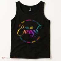 You Are Enough Kindness Quote Tank Top thumb 2