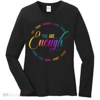 You Are Enough Kindness Quote Women's Long Sleeve Shirt thumb 0