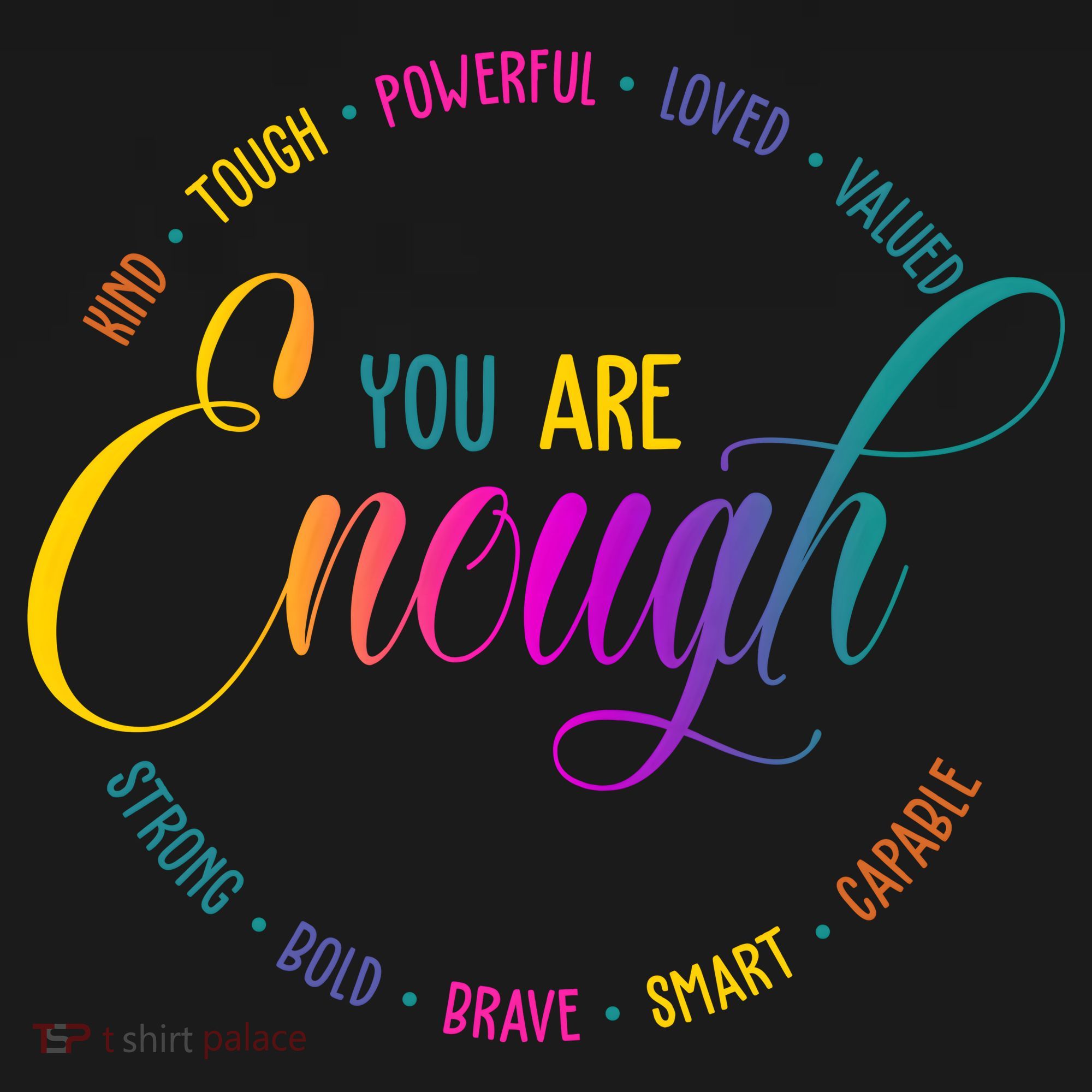 You Are Enough Kindness Quote Kids Long Sleeve Shirt