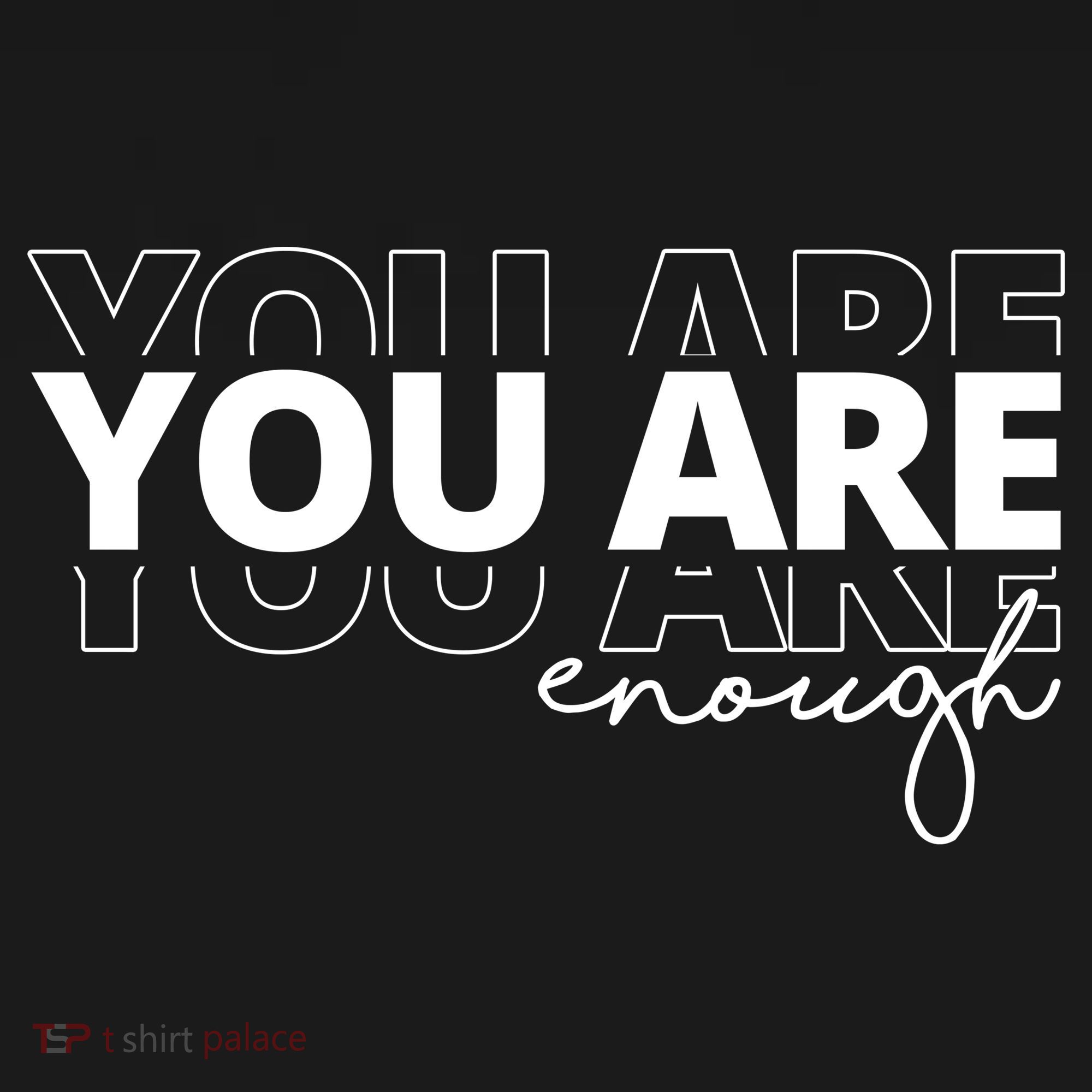 You Are Enough Inspiring Quote Coaster