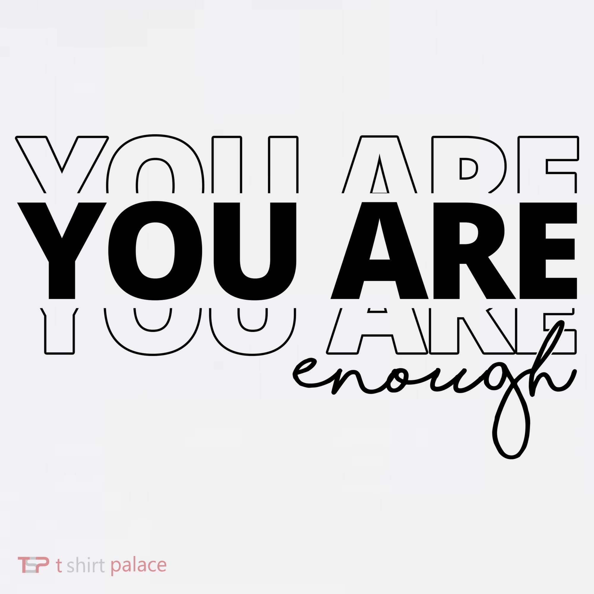 You Are Enough Inspiring Quote Women's Hoodie