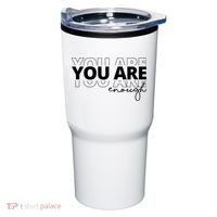You Are Enough Inspiring Quote Tumbler thumb 0