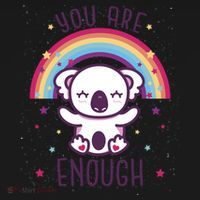 You Are Enough Koala USA-Made Doggie Bandana thumb 2