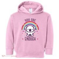You Are Enough Koala Toddler Hoodie thumb 0