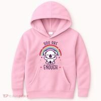 You Are Enough Koala Kids Hoodie thumb 0