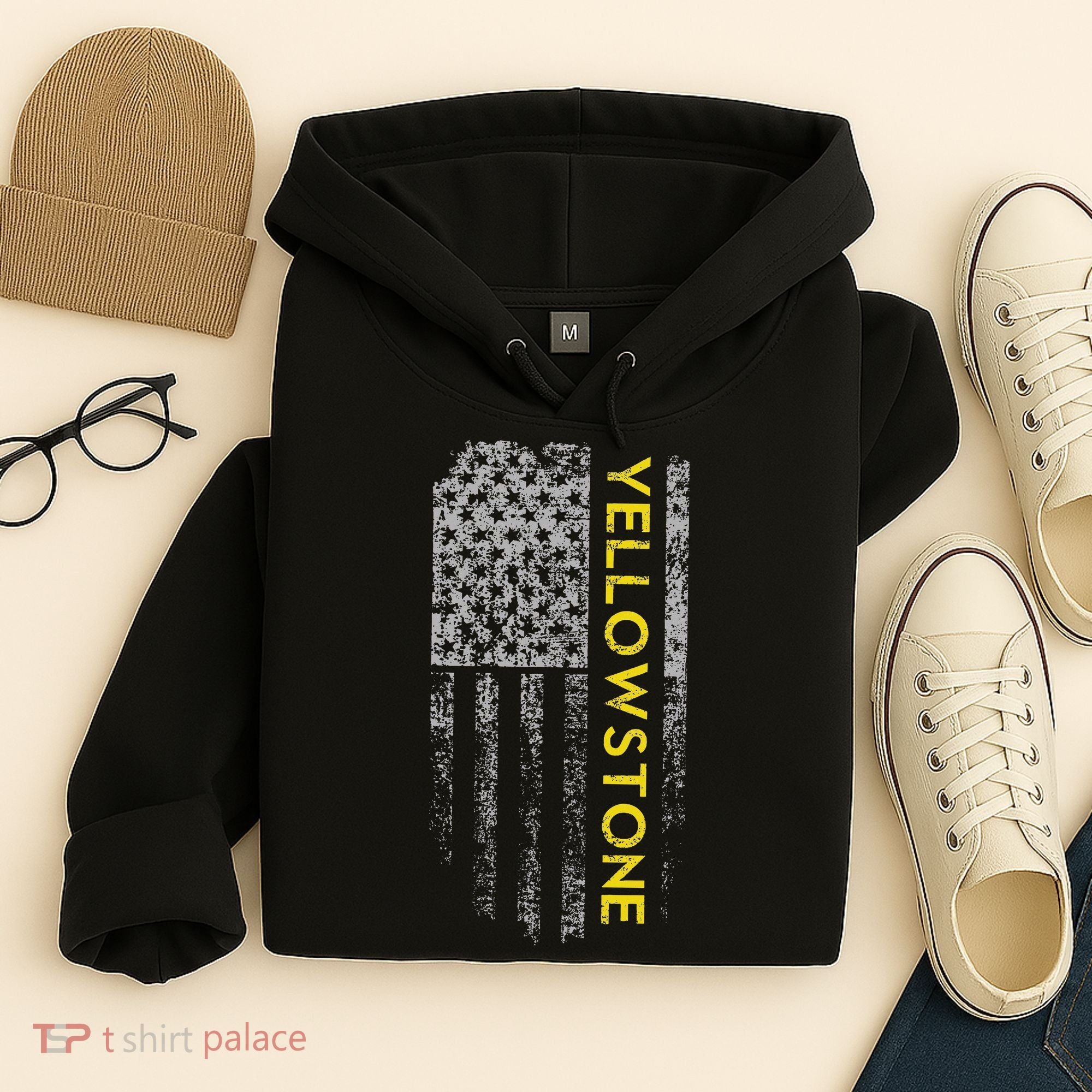 Yellowstone American Flag Hoodie