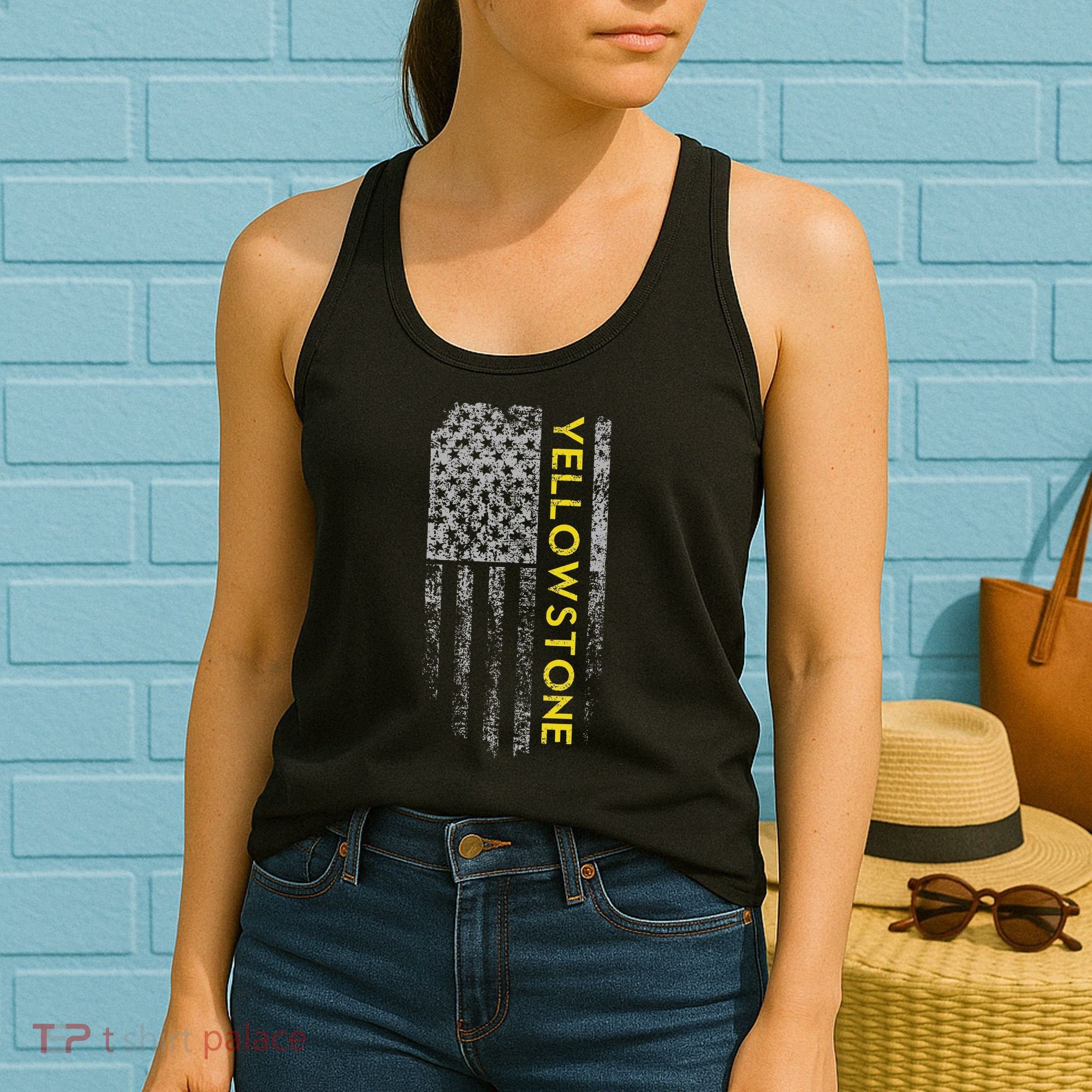 Yellowstone American Flag Women's Tank Top