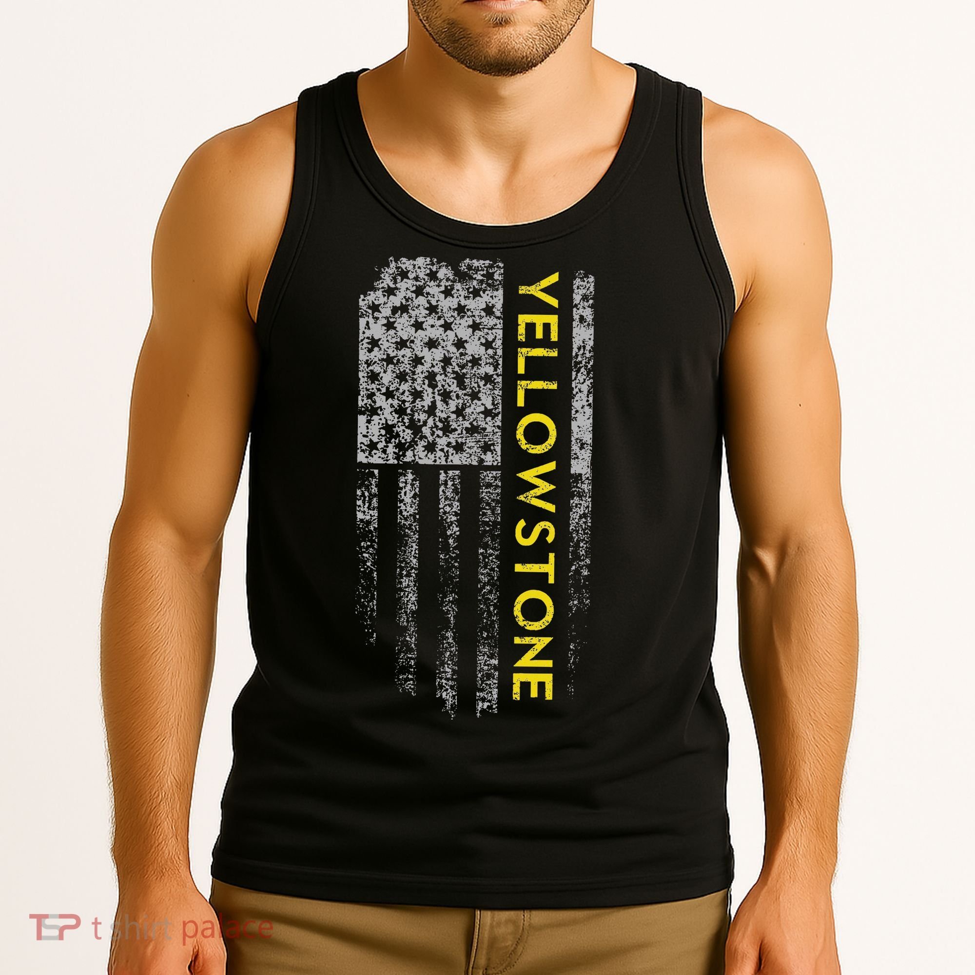 Yellowstone American Flag Tank Top
