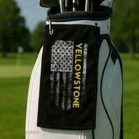Yellowstone American Flag Golf Towel thumb 2