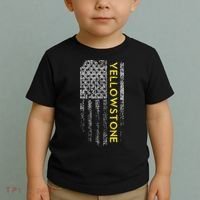Yellowstone American Flag Toddler T-Shirt thumb 2