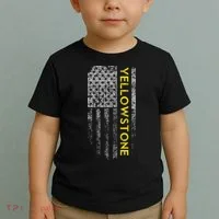 Yellowstone American Flag Toddler T-Shirt thumb 2