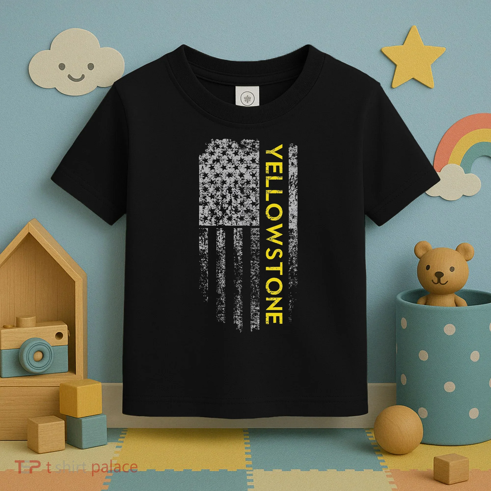 Yellowstone American Flag Toddler T-Shirt