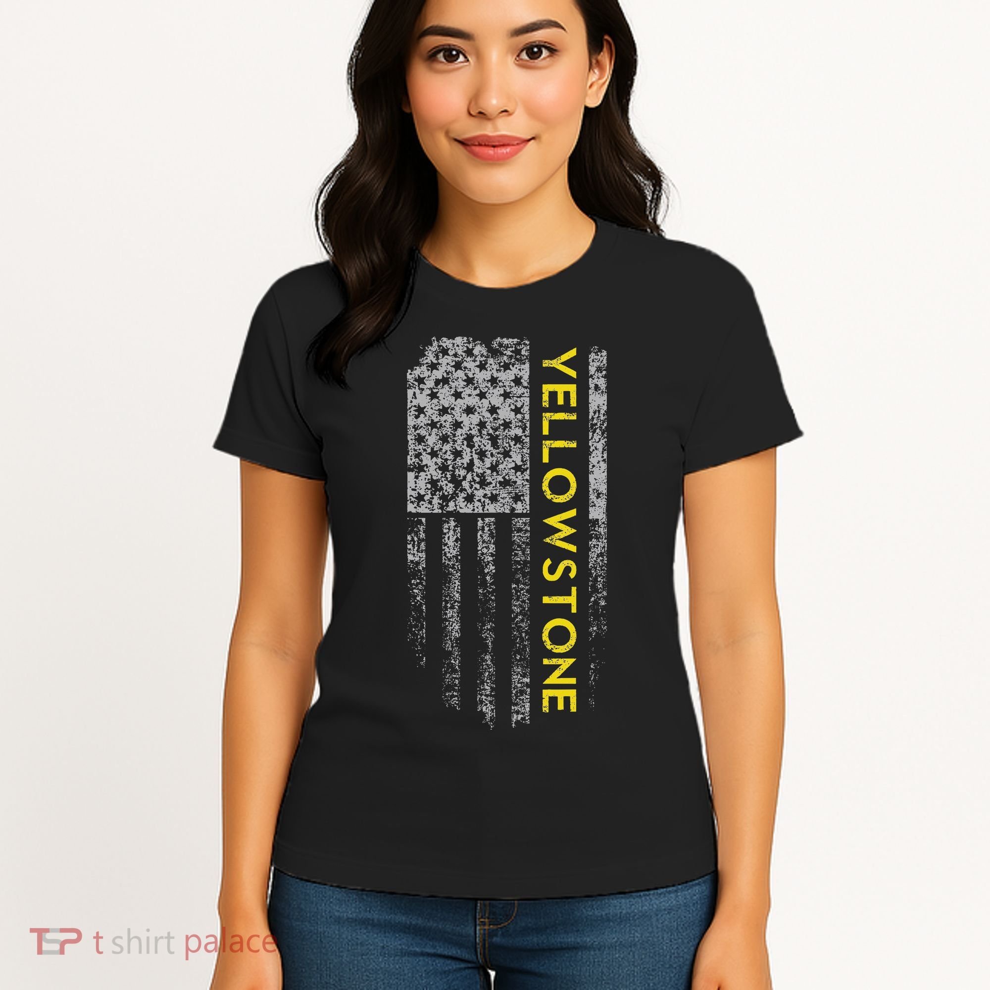 Yellowstone American Flag Women's T-Shirt