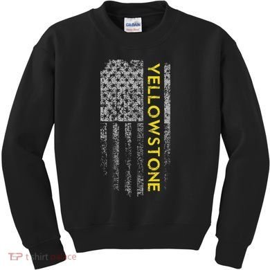 Yellowstone American Flag Kids Sweatshirt
