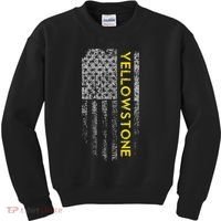 Yellowstone American Flag Kids Sweatshirt thumb 0