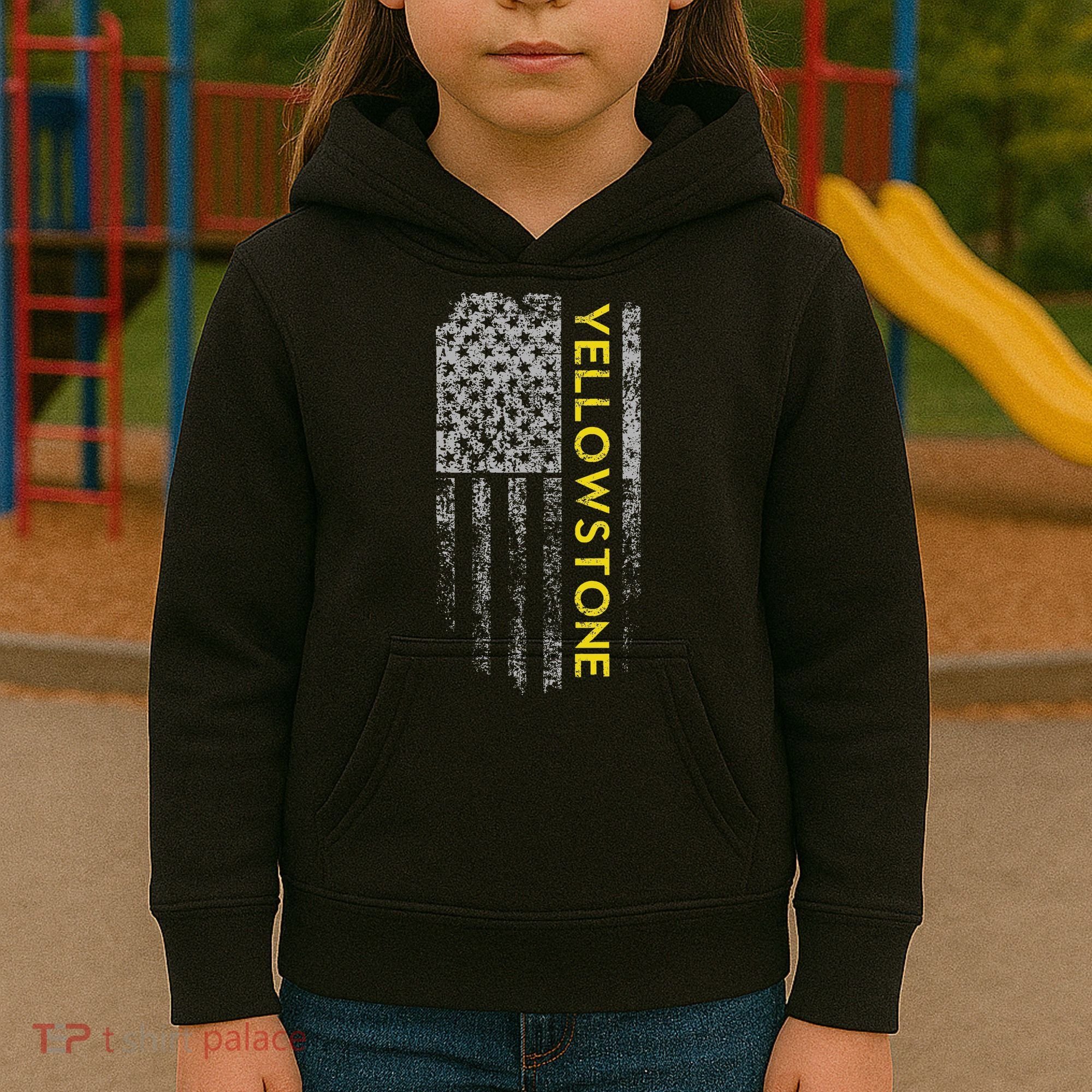 Yellowstone American Flag Kids Hoodie