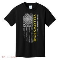 Yellowstone American Flag Kids T-Shirt thumb 0