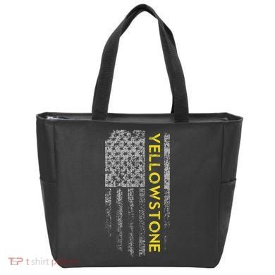 Yellowstone American Flag Tote Bag