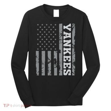 Yankee American Flag Long Sleeve Shirt